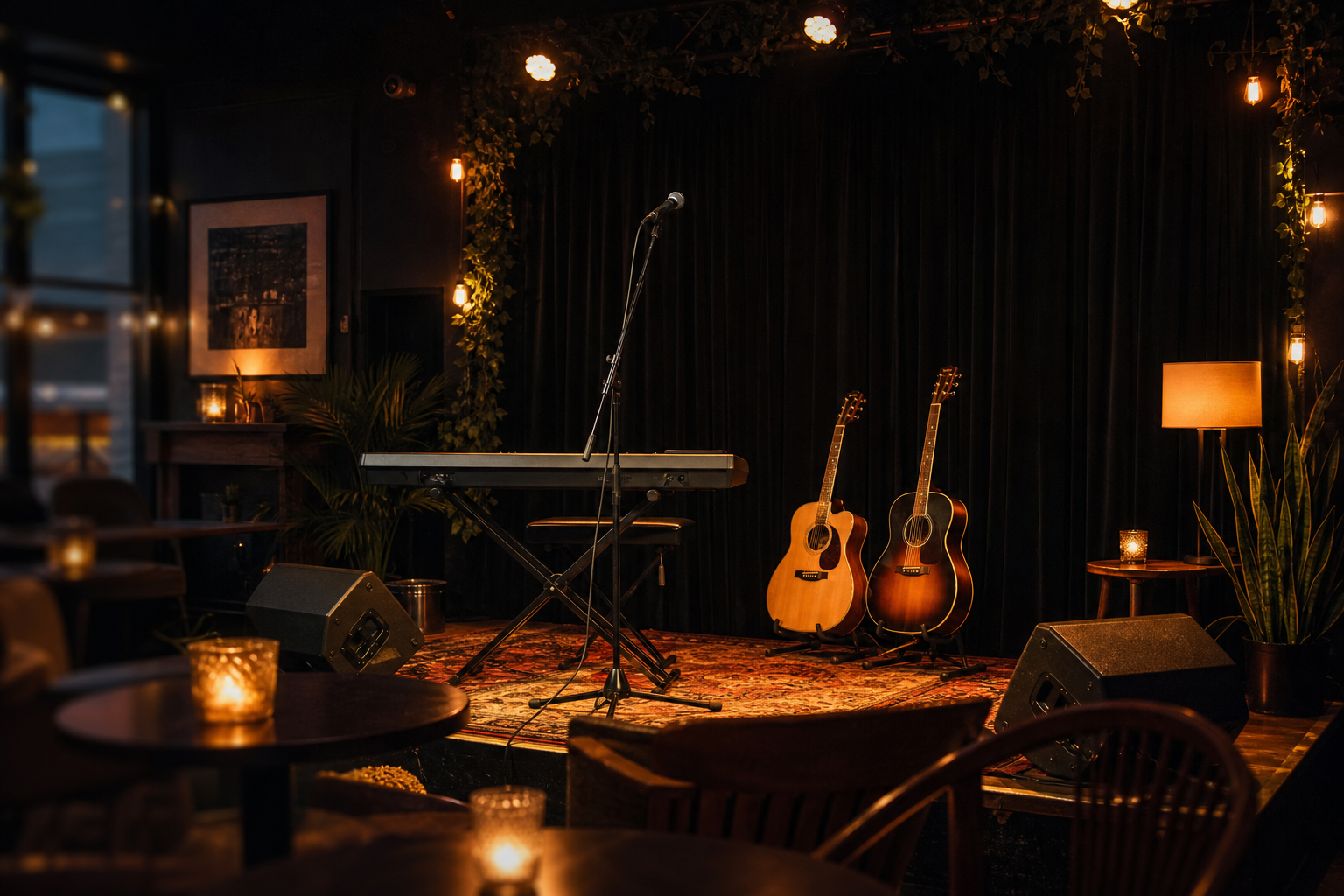 Club or listening-room setting